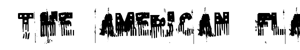 The American Flag font preview